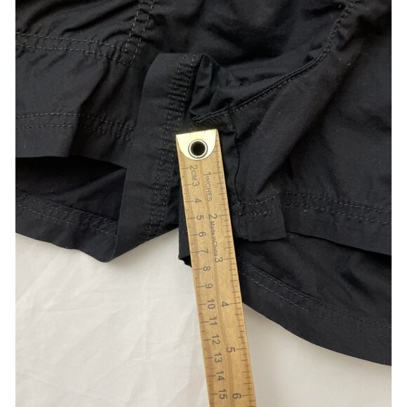 St. John's Bay Petite Shorts Black Mid Rise Hip & Thigh Size 14P Drawstring NWT - Picture 6 of 10